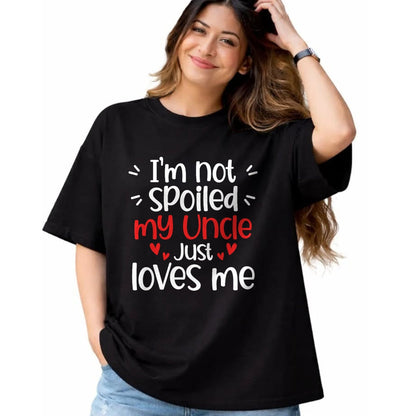 Best Wife Shirt, Wife and Husband Unisex T-Shirt/Hoodie/Sweatshirt HLT00 - I'm Not Spoiled My Uncle Loves Me Funny Kids Best Friend T-Shirt