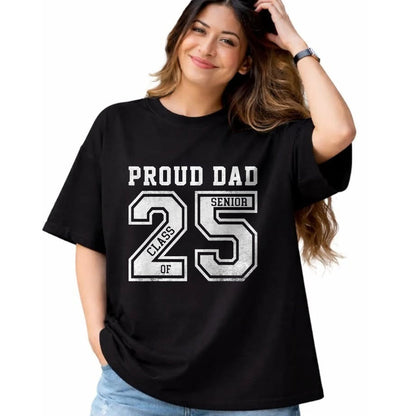Gift for Dad Shirt, Funny Dad Unisex T-Shirt/Hoodie/Sweatshirt HLT00 – Proud Senior Dad 2025 Senior 2025 Dad Class Of 2025 Father T-Shirt