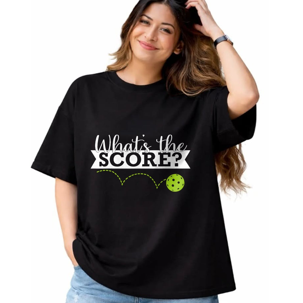 Funny Pickleball Shirt, Pickleball Lover Unisex T-Shirt/Hoodie/Sweatshirt HLT00 - What's The Score Funny Pickleball T-Shirt