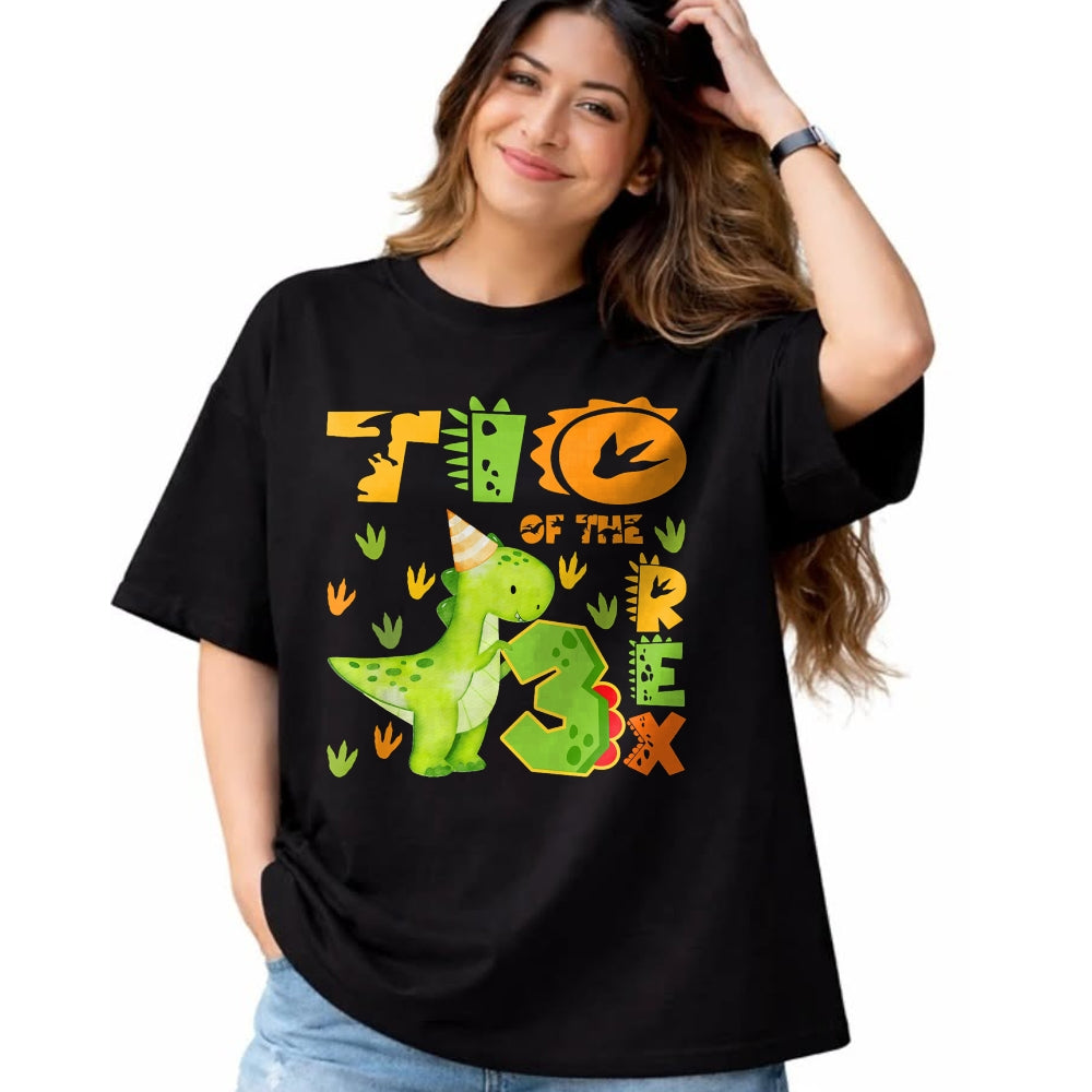 Best Dinosaur Lover Shirt, Funny Dinosaur UnisexT-Shirt/Hoodie/Sweatshirt HLT00 - TIO of The Three Rex 3rd Birthday Boy Dinosaur T-Rex T-Shirt