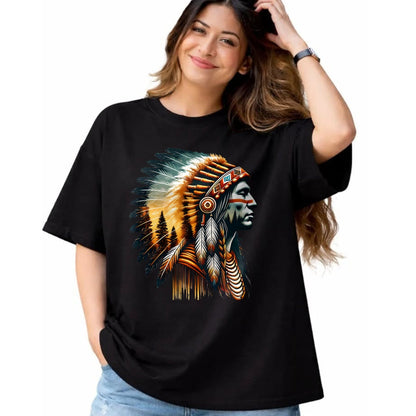 Native American T-Shirts, Vintage Native American Unisex T-Shirt/Hoodie/Sweatshirt HLT00 - Cool Native American Indian Chief Men Women Design