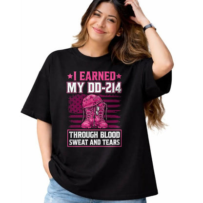 Proud Veteran Shirt, Funny Veteran UnisexT-Shirt/Hoodie/Sweatshirt HLT00 - Female Veteran T-Shirt