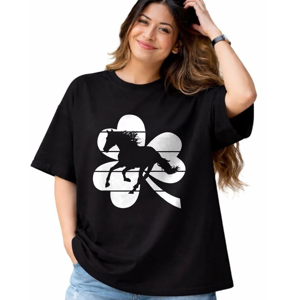 Patrick Day Shirts for Family, Funny Patrick Day shirts, st patrick's day Unisex T-Shirt/Hoodie/Sweatshirt HLT00 - Horse Lover Equestrian Rider Irish Shamrock St Patrick_s Day T-Shirt