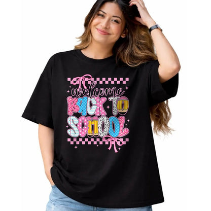 Best Student Shirt, Funny Back To School UnisexT-Shirt/Hoodie/Sweatshirt HLT00 - Welcome Back to School First Day Teacher Girls Kids Coquette T-Shirt