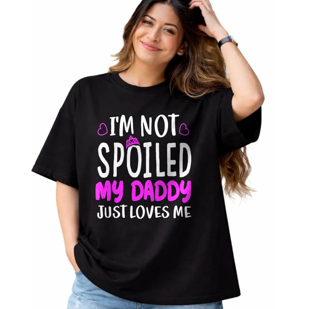 Best Wife Shirt, Wife and Husband Unisex T-Shirt/Hoodie/Sweatshirt HLT00 - Girls I'm Not Spoiled My Daddy Just Loves Me Funny Daughter T-Shirt (1)