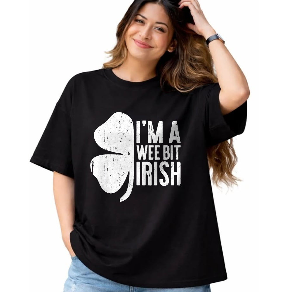 Patrick Day Shirts for Family, Funny Patrick Day shirts, st patrick's day Unisex T-Shirt/Hoodie/Sweatshirt HLT00 - I_m A Wee Bit Irish T-Shirt St Patricks Day Shirt T-Shirt