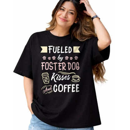Dog Love Shirt, Dog Lover Gift T-Shirt/Hoodie/Sweatshirt HLT00 - Foster Dog Mom Coffee Lover T-Shirt