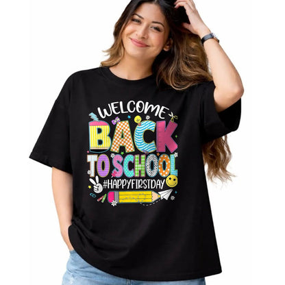 Best Student Shirt, Funny Back To School UnisexT-Shirt/Hoodie/Sweatshirt HLT00 - Welcome Back to School Happy First Day of School Teacher Kid T-Shirt, Men, Black, 3X-Large