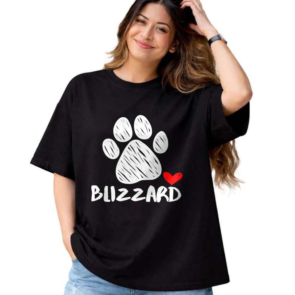 Dog Love Shirt, Dog Lover Gift T-Shirt/Hoodie/Sweatshirt HLT00 - Blizzard Puppy Love Doggy Parent Blizzard Pet Dog name Paw T-Shirt