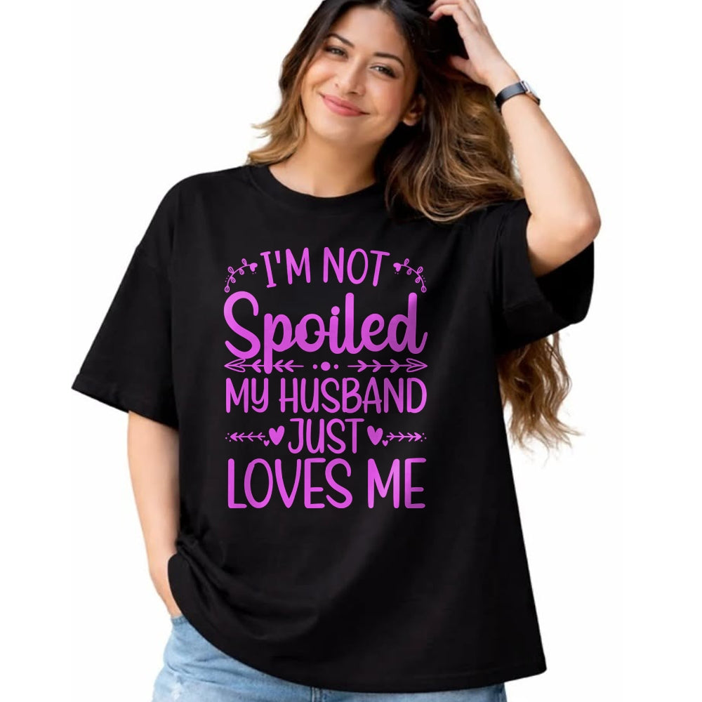 Best Wife Shirt, Wife and Husband Unisex T-Shirt/Hoodie/Sweatshirt HLT00 - Gift for wife T shirt, spoiled wife   Funny Spoiled Wife Art For Women Girls Husband Spoiled Wife Pu (6)