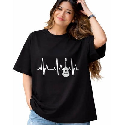 Guitar Lover Shirt, Funny Guitar UnisexT-Shirt/Hoodie/Sweatshirt HLT00 - Acoustic Guitar Heartbeat Shirt - Guitar Musician T-Shirt
