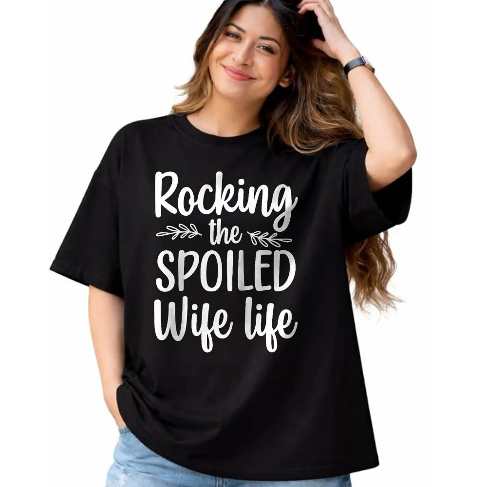 Best Wife Shirt, Wife and Husband Unisex T-Shirt/Hoodie/Sweatshirt HLT00 - Gift for wife T shirt, spoiled wife   Funny Spoiled Wife Art For Women Girls Husband Spoiled Wife Ra (12)