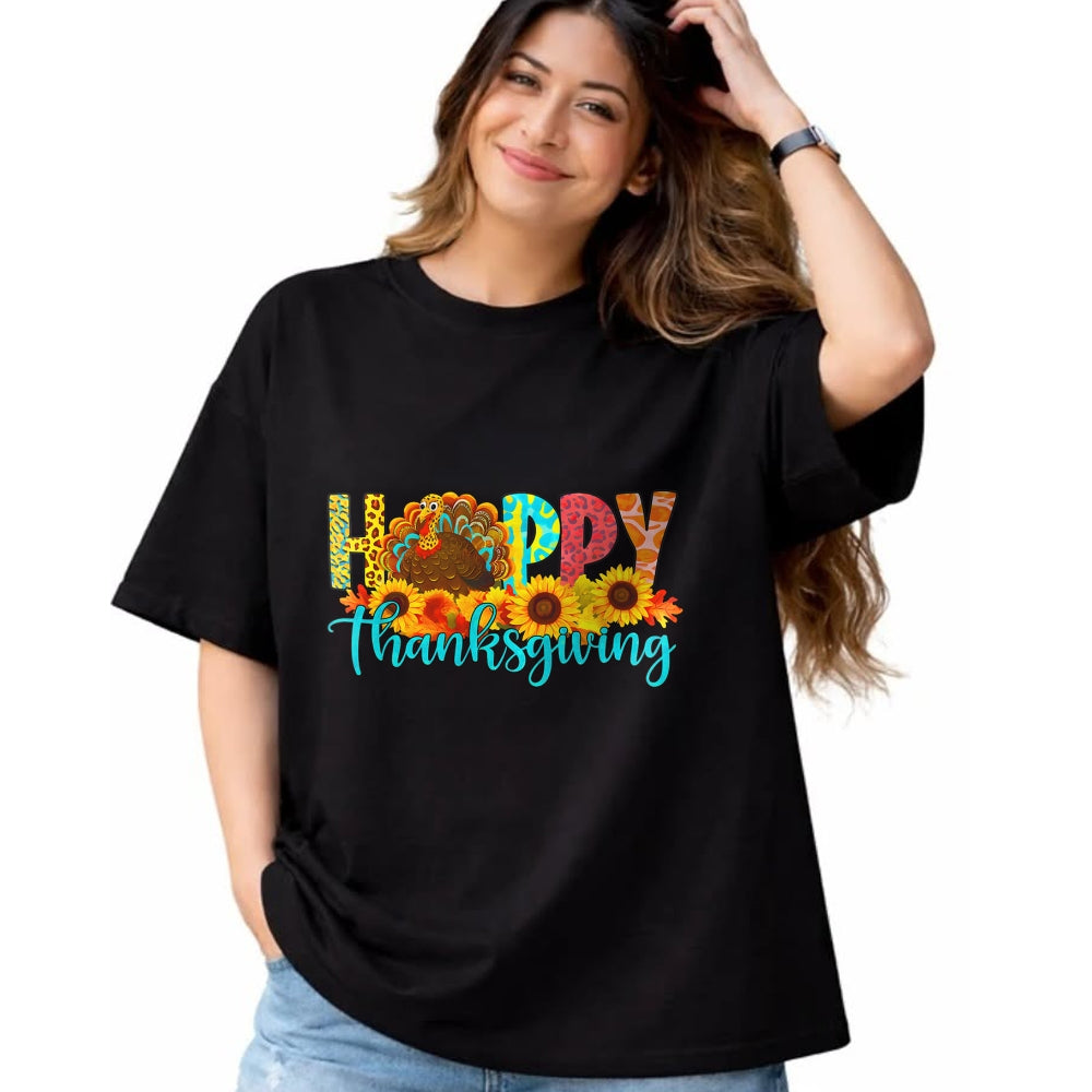 Best Thanksgiving Family Shirt , Funny Thanksgiving UnisexT-Shirt/Hoodie/Sweatshirt HLT00 - happy thanksgiving for turkey day family dinner sunflower T-Shirt