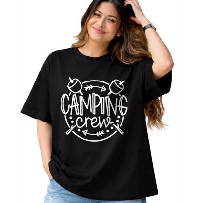 Funny Camping Shirt, Gift For Camping Lover Unisex T-Shirt/Hoodie/Sweatshirt HLT00 - Camping Matching Shirts for Family Camper Group Camping Crew T-Shirt