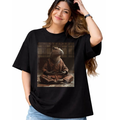 Cute Capybara Shirt, Funny Capybara Unisex T-Shirt/Hoodie/Sweatshirt HLT00 - Funny Graphic Capybara Long Sleeve T-Shirt (2)
