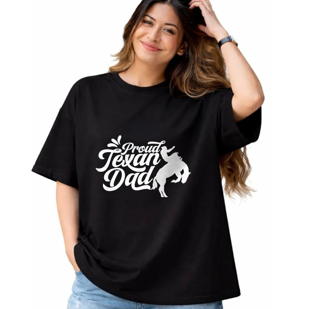 Gift for Dad Shirt, Funny Dad Unisex T-Shirt/Hoodie/Sweatshirt HLT00 – Proud Texan Dad Pride Texas Sayings State Father Daddy Papa T-Shirt