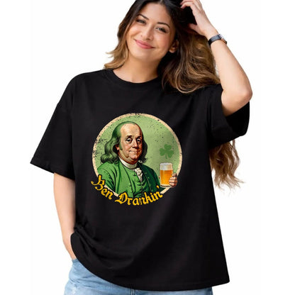 Patrick Day Shirts for Family, Funny Patrick Day shirts, st patrick's day Unisex T-Shirt/Hoodie/Sweatshirt HLT00 - Ben Drankin Shenanigan Clover Irish Shamrock St Patrick Day T-Shirt