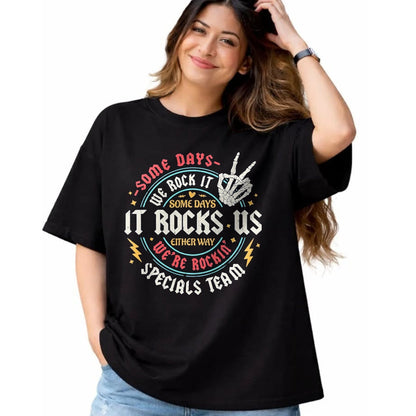 Best Student Shirt, Funny Back To School UnisexT-Shirt/Hoodie/Sweatshirt HLT00 - Some Days We Rock It Specials Team PE Back to School T-Shirt, Men, Black, Large