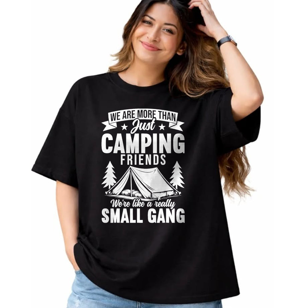 Funny Camping Shirt, Gift For Camping Lover Unisex T-Shirt/Hoodie/Sweatshirt HLT00 - We are More Than Just Camping Friends Small Gang Camper T-Shirt