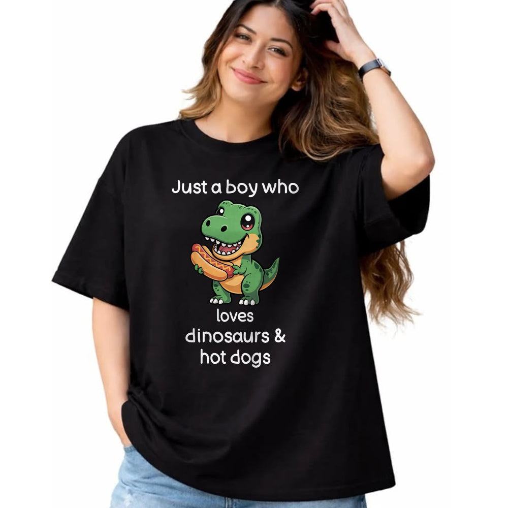 Best Dinosaur Lover Shirt, Funny Dinosaur UnisexT-Shirt/Hoodie/Sweatshirt HLT00 - Kids Dinosaur Hot Dog Shirt Boys Cool T Rex Hot Dog T-Shirt