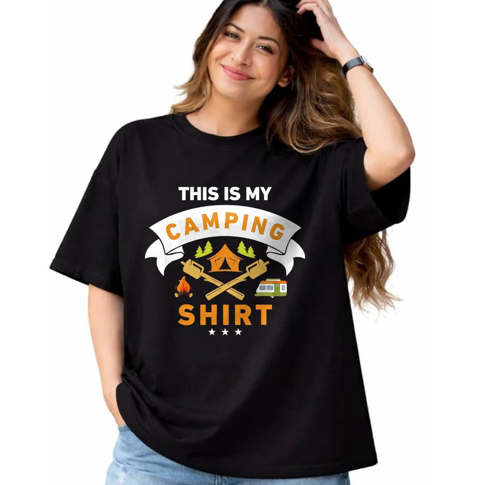 Funny Camping Shirt, Gift For Camping Lover Unisex T-Shirt/Hoodie/Sweatshirt HLT00 - This is My Camping Shirt Funny Camper T-Shirt T-Shirt, Men, Black, 3X-Large