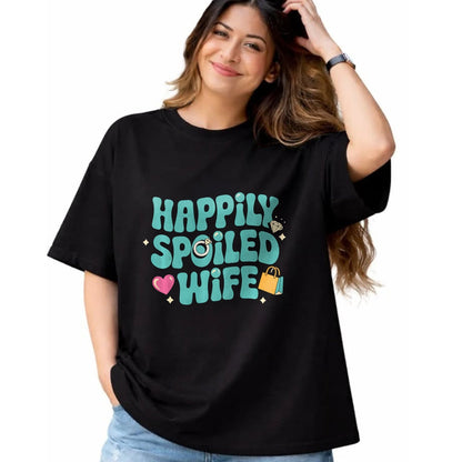 Best Wife Shirt, Wife and Husband Unisex T-Shirt/Hoodie/Sweatshirt HLT00 - Gift for wife T shirt, spoiled wife   Happily Spoiled Wife Sweatshirt