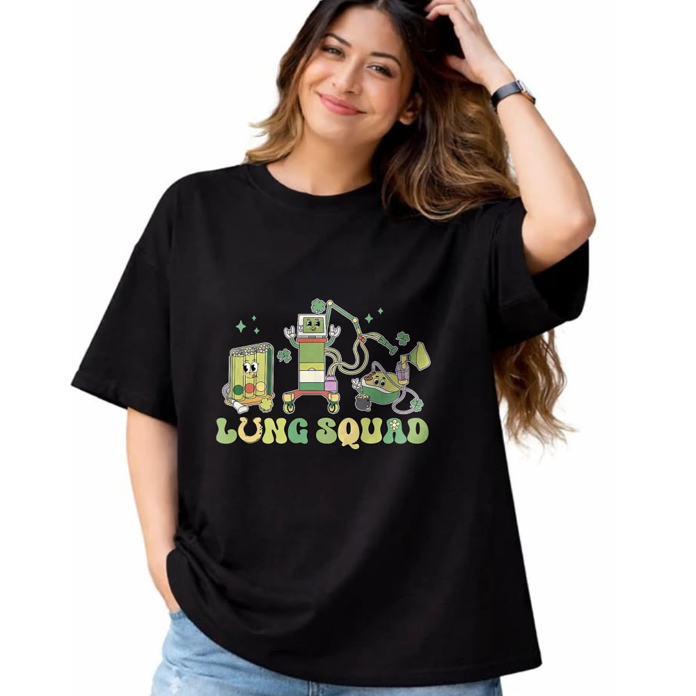 Patrick Day Shirts for Family, Funny Patrick Day shirts, st patrick's day Unisex T-Shirt/Hoodie/Sweatshirt HLT00 - Lung Squad Respiratory Therapist St Patrick Day Pulmonologit T-Shirt