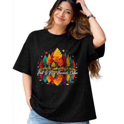 Best Thanksgiving Family Shirt , Funny Thanksgiving UnisexT-Shirt/Hoodie/Sweatshirt HLT00 - Vintage Autumn Leaves Funny Fall is My Favorite Color T-Shirt