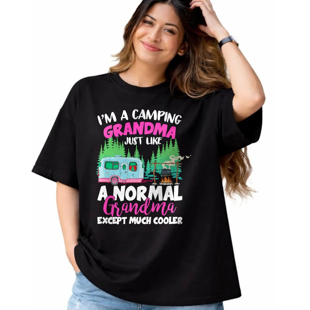 Funny Camping Shirt, Gift For Camping Lover Unisex T-Shirt/Hoodie/Sweatshirt HLT00 - Funny I_m A Camping Grandma Camper Campfire Mothers Day T-Shirt