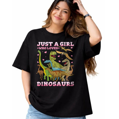 Best Dinosaur Lover Shirt, Funny Dinosaur UnisexT-Shirt/Hoodie/Sweatshirt HLT00 - Dinosaur Just a Girl Who Loves Dinosaurs Brachiosaurus T-Shirt