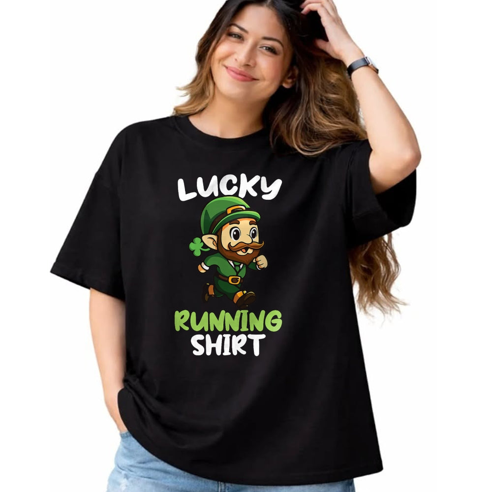 Patrick Day Shirts for Family, Funny Patrick Day shirts, st patrick's day Unisex T-Shirt/Hoodie/Sweatshirt HLT00 - Lucky Running St Patrick Day Leprechaunn Run Runner T-Shirt