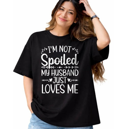 Best Wife Shirt, Wife and Husband Unisex T-Shirt/Hoodie/Sweatshirt HLT00 - Gift for wife T shirt, spoiled wife   Funny Spoiled Wife Art For Women Girls Husband Spoiled Wife T- (4)