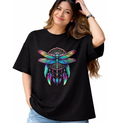 Native American T-Shirts, Vintage Native American Unisex T-Shirt/Hoodie/Sweatshirt HLT00 - Dragonfly Dream Catcher - Native American Dreamcatcher