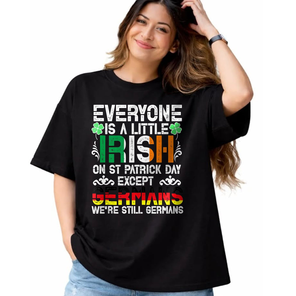 Patrick Day Shirts for Family, Funny Patrick Day shirts, st patrick's day Unisex T-Shirt/Hoodie/Sweatshirt HLT00 - Everyone Is A Little Irish On St Patrick Day Except Germans Tank Top