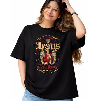 Christian Tee, Christian Faith Unisex T-Shirt/Hoodie/Sweatshirt HLT00 - Guitarist Guitar Musician Christian Music Jesus T-Shirt