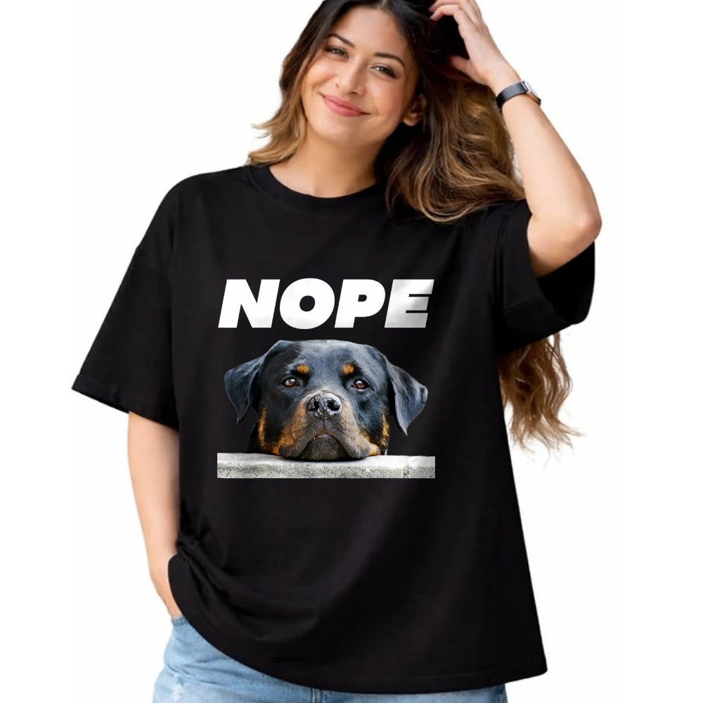Dog Love Shirt, Dog Lover Gift T-Shirt/Hoodie/Sweatshirt HLT00 - Rotweiller Nope Rottie Face Not Today Love My Rottweiler Dog T-Shirt