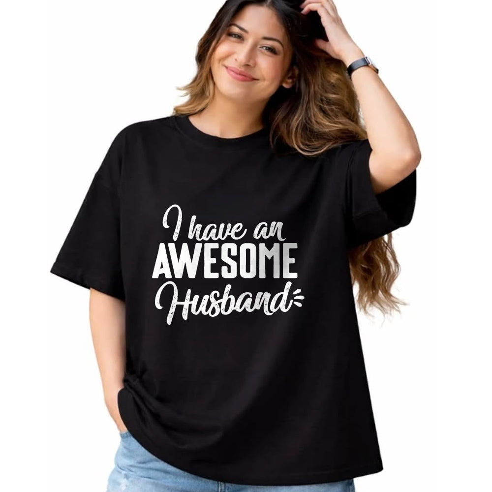 Best Wife Shirt, Wife and Husband Unisex T-Shirt/Hoodie/Sweatshirt HLT00 - Cute Gifts For Wife - I Have an Awesome Husband T-Shirt