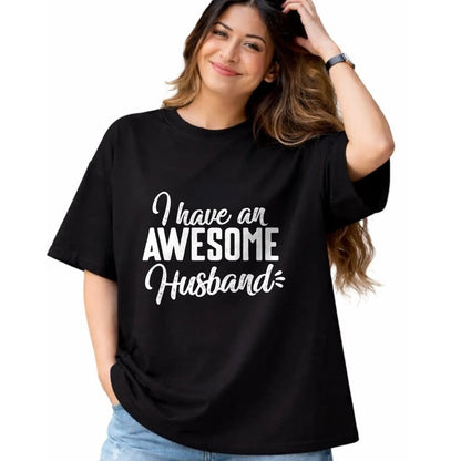 Best Wife Shirt, Wife and Husband Unisex T-Shirt/Hoodie/Sweatshirt HLT00 - Cute Gifts For Wife - I Have an Awesome Husband T-Shirt