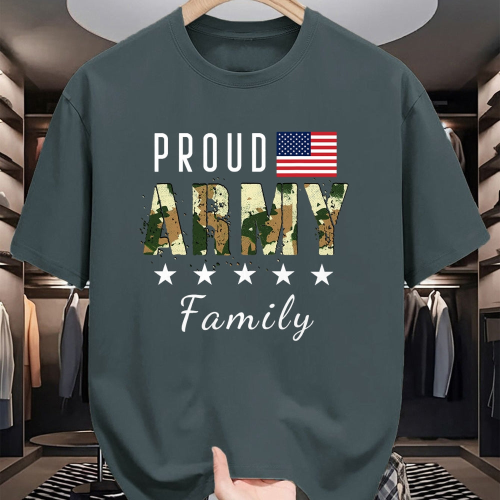 Gift for Dad Shirt, Funny Dad Unisex T-Shirt/Hoodie/Sweatshirt HLT00 – Army Graduation Proud Military Family Mom Dad Brother Sister T-Shirt