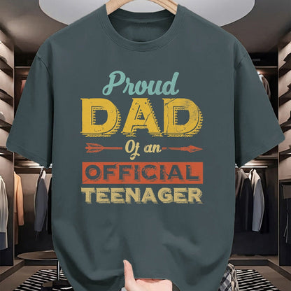 Gift for Dad Shirt, Funny Dad Unisex T-Shirt/Hoodie/Sweatshirt HLT00 – Proud Dad of an Official Teenager 13th Birthday Son Daughter T-Shirt