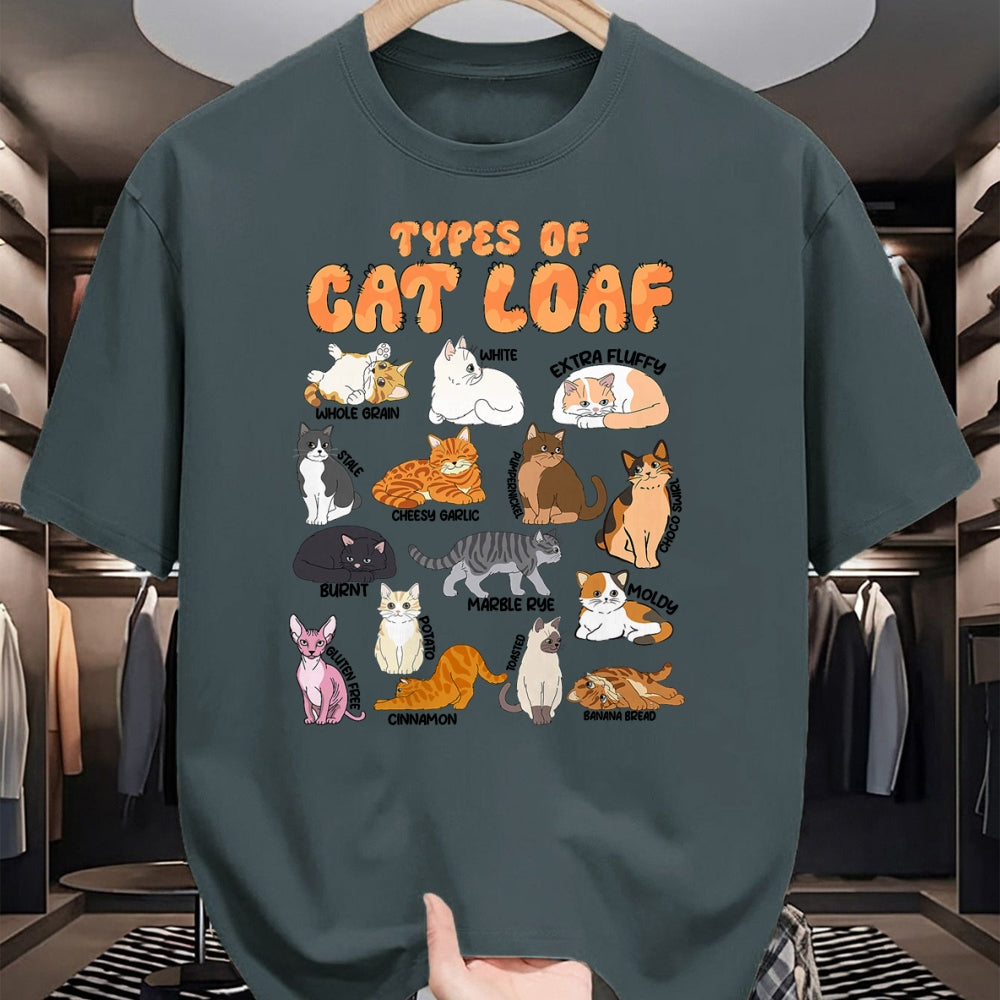 Cat Love Shirt, Funny Cat Lover Gift UnisexT-Shirt/Hoodie/Sweatshirt HLT00 - Types of Cat Loaf Cute Teen Girl Tabby Tuxedo Cat Mom Funny T-Shirt
