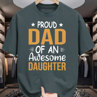 Gift for Dad Shirt, Funny Dad Unisex T-Shirt/Hoodie/Sweatshirt HLT00 – Men Proud Dad Of A Girl An Awesome Daughter Father_s Day T-Shirt