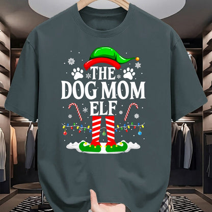 Dog Love Shirt, Dog Lover Gift T-Shirt/Hoodie/Sweatshirt HLT00 - The Dog Mom Elf Xmas Funny Dogs lover Christmas Dog Mom T-Shirt