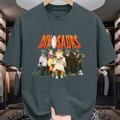 Best Dinosaur Lover Shirt, Funny Dinosaur UnisexT-Shirt/Hoodie/Sweatshirt HLT00 - Dinosaurs Character Group with Logo Retro TV Show T-Shirt