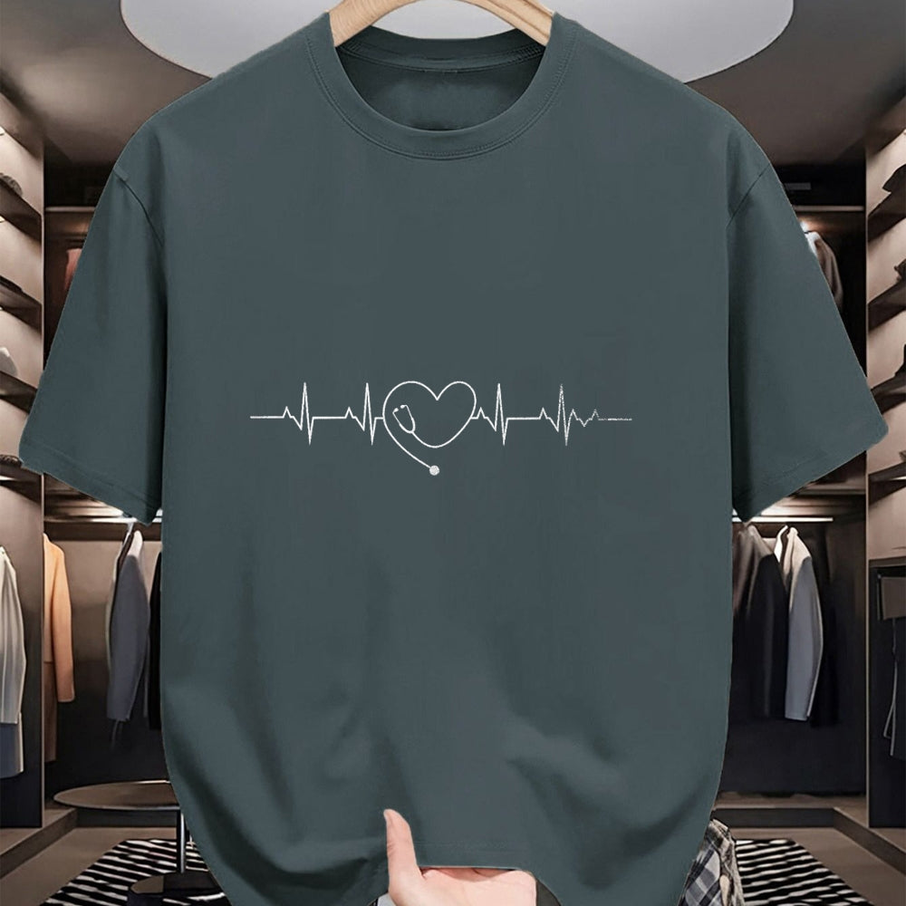 Funny Nurse Shirt, Nurse Unisex T-Shirt/Hoodie/Sweatshirt HLT00 - Medical Nursing Heart Stethoscope Heartbeat Medical Nurse T-Shirt