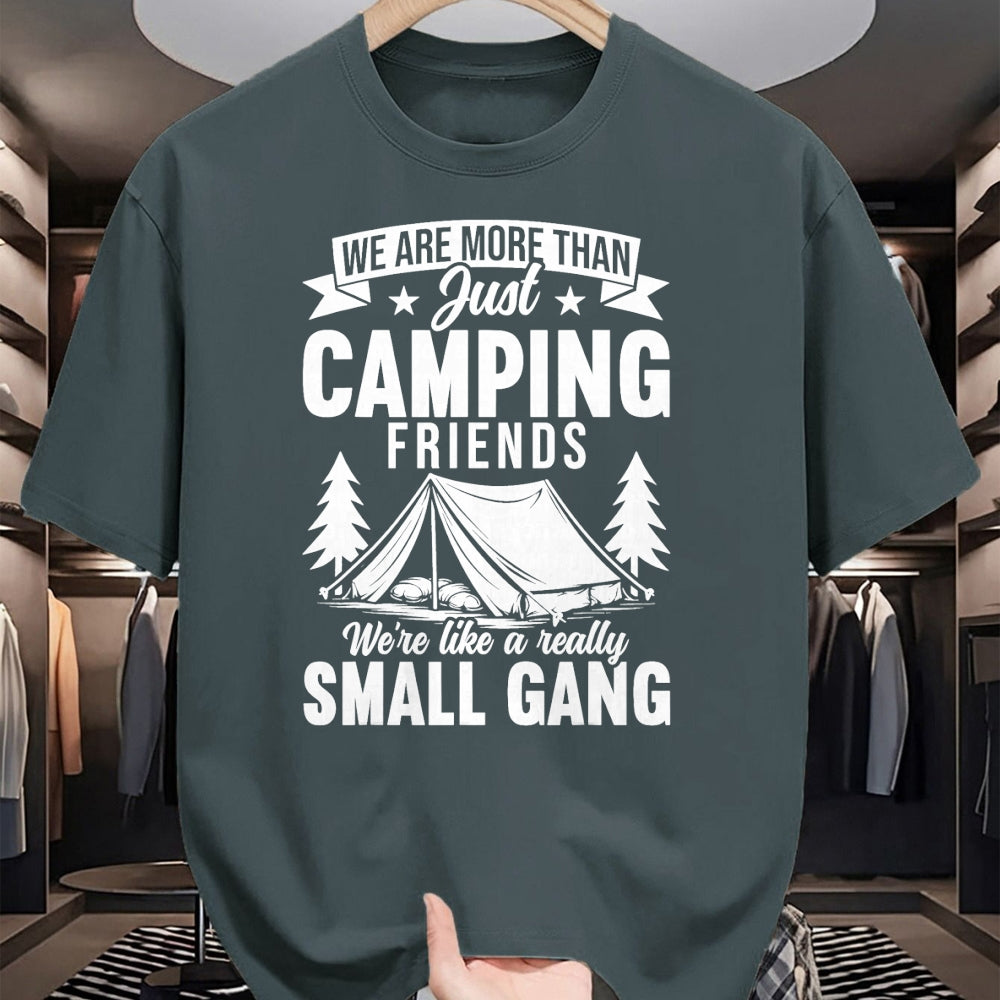 Funny Camping Shirt, Gift For Camping Lover Unisex T-Shirt/Hoodie/Sweatshirt HLT00 - We are More Than Just Camping Friends Small Gang Camper T-Shirt