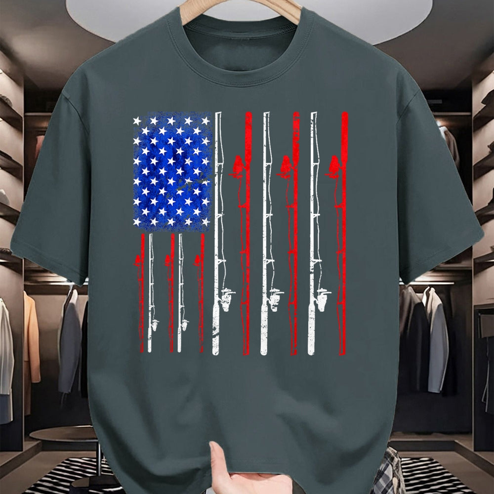 Funny Fishing Shirt, Gift For Fishing Lover Unisex T-Shirt/Hoodie/Sweatshirt HLT00 - Fishing Shirt American Flag Shirt Fishing T-Shirt