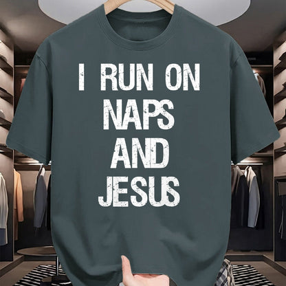 Christian Tee, Christian Faith Unisex T-Shirt/Hoodie/Sweatshirt HLT00 - Funny Run On Nap & Jesus Christ Sayings Christian T-Shirt (1)