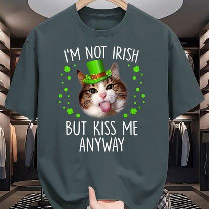 Patrick Day Shirts for Family, Funny Patrick Day shirts, st patrick's day Unisex T-Shirt/Hoodie/Sweatshirt HLT00 - I_m Not Irish But Kiss Me Anyway St. Patrick Day Gifts T-Shirt