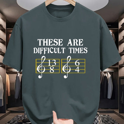 Guitar Lover Shirt, Funny Guitar UnisexT-Shirt/Hoodie/Sweatshirt HLT00 - These are Difficult Times T-Shirt Music T-Shirt T-Shirt